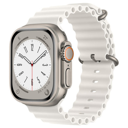 Techsuit W038 Armband für Apple Watch 49mm / 46mm / 45mm / 44mm / 42mm Serien, Weiß