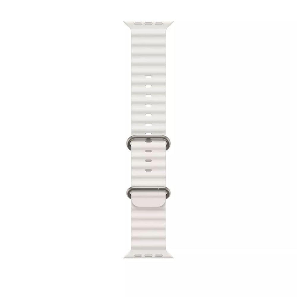 Techsuit W038 Armband für Apple Watch 49mm / 46mm / 45mm / 44mm / 42mm Serien, Weiß