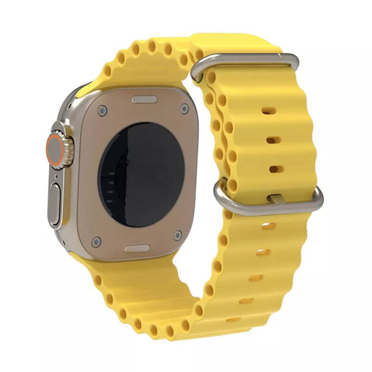 Bracelet Techsuit W038 pour Apple Watch 49mm / 46mm / 45mm / 44mm / 42mm Series, Jaune