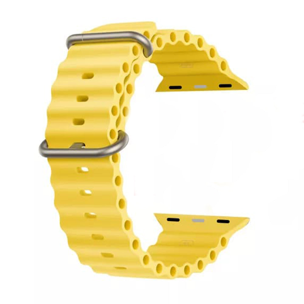 Bracelet Techsuit W038 pour Apple Watch 49mm / 46mm / 45mm / 44mm / 42mm Series, Jaune