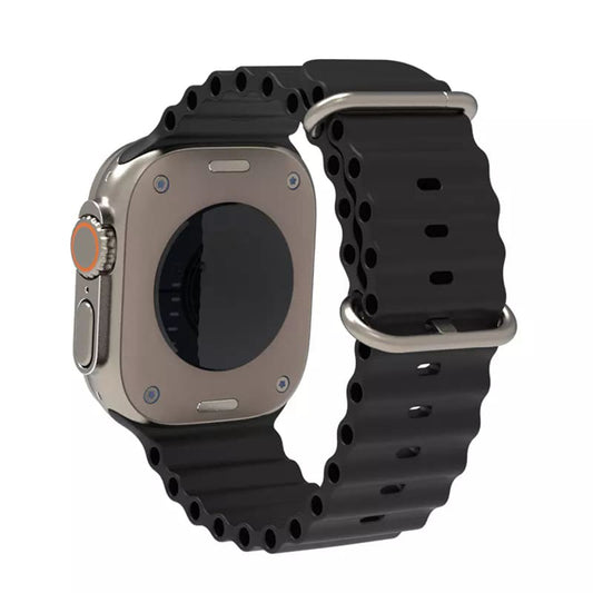 Bracelet Techsuit W038 pour Apple Watch 49mm / 46mm / 45mm / 44mm / 42mm Series, Noir