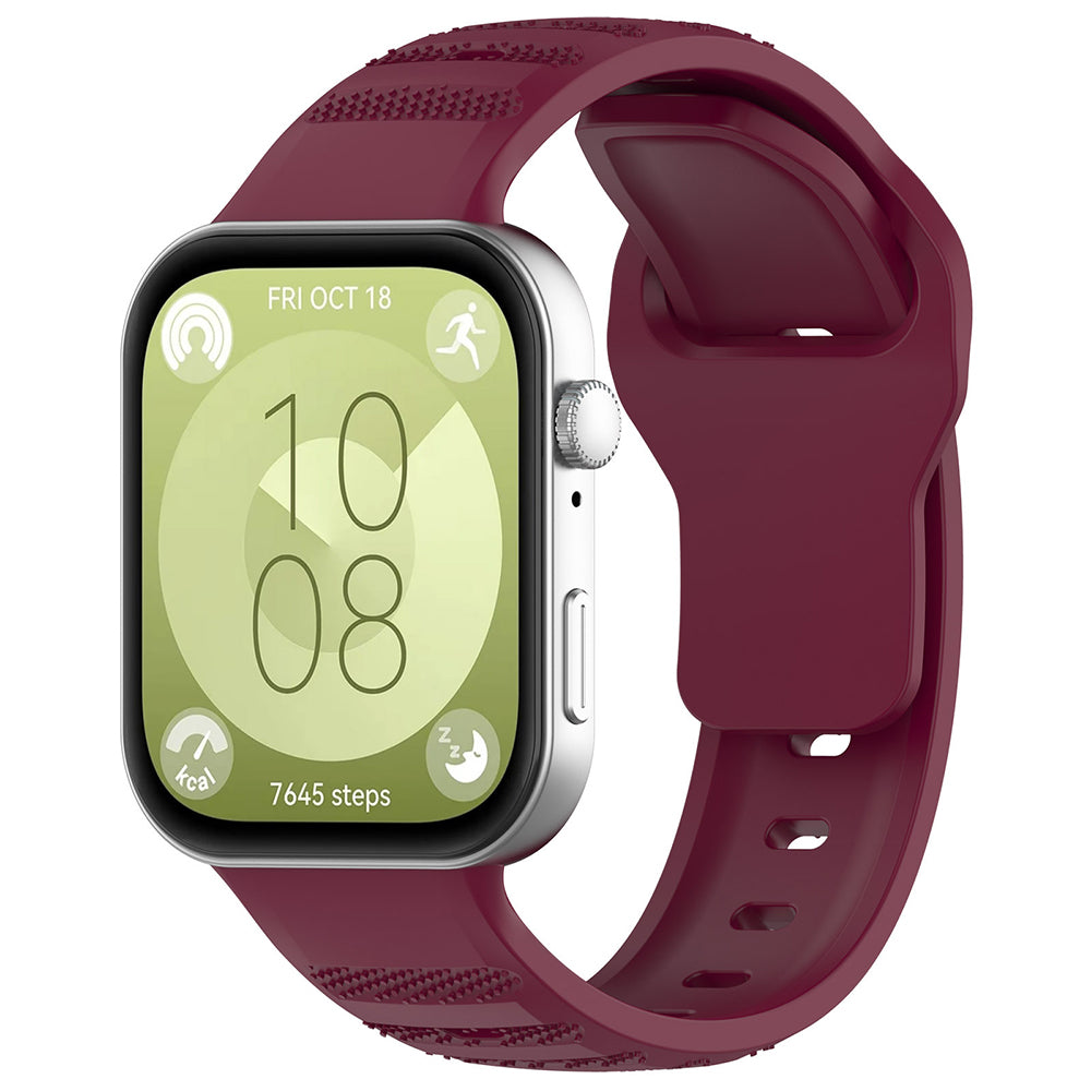 Bracelet Techsuit W050 pour Huawei Watch Fit 5 Pro / Fit 5 / Fit 4 Pro / Fit 4 / Fit 3, Bordeaux