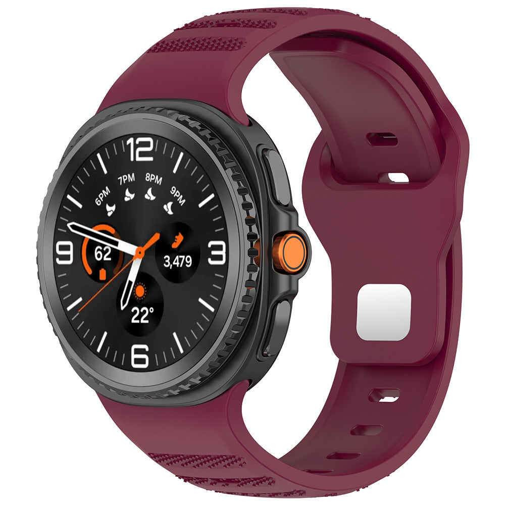 Techsuit W050 Armband für Samsung Galaxy Watch 8 Classic / Watch8 44mm / Watch 8 40mm, Kirschrot