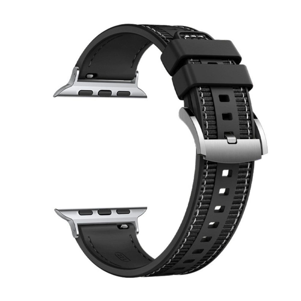 Bracelet Techsuit W051 pour Apple Watch 42mm / 41mm / 40mm / 38mm Series, Noir