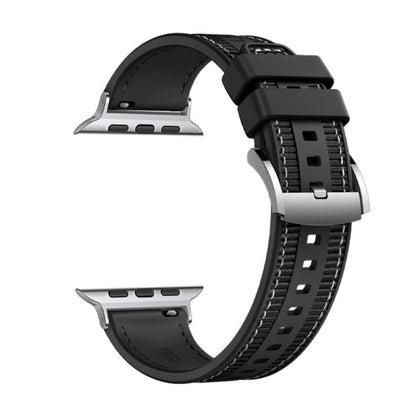 Bracelet Techsuit W051 pour Apple Watch 42mm / 41mm / 40mm / 38mm Series, Noir
