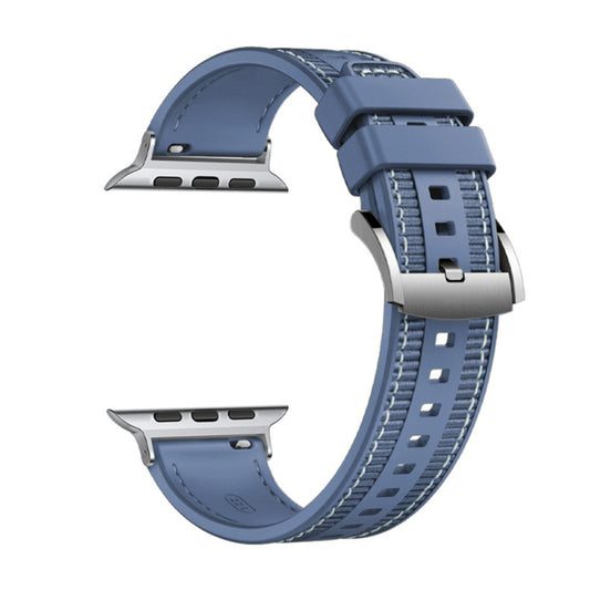 Bracelet Techsuit W051 pour Apple Watch 49mm / 46mm / 45mm / 44mm / 42mm Series, Bleu Foncé