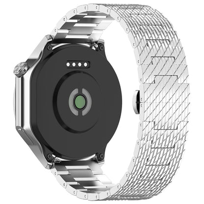 Techsuit W052 Armband für Samsung Galaxy Watch / Huawei Watch Series, 20mm, Silberfarben