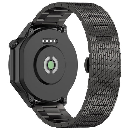 Techsuit W052 Armband für Samsung Galaxy Watch / Huawei Watch Series, 20mm, Schwarz
