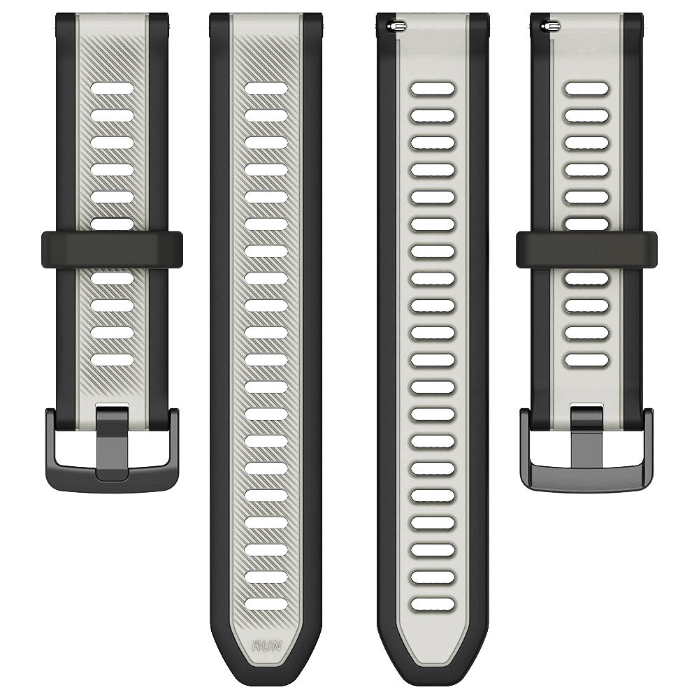 Bracelet Techsuit W053 pour Huawei Watch / Garmin Watch Series, 18mm, Gris