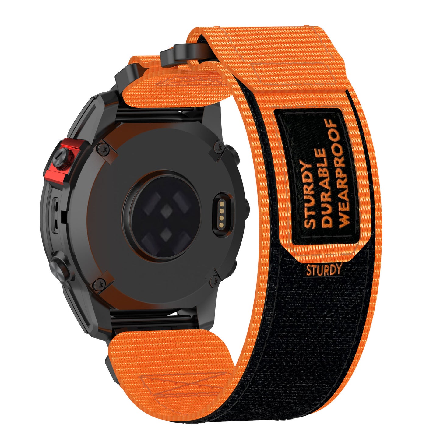 Techsuit W057 Armband für Garmin Instinct / Approach / Fenix Watch Series, 20mm, Orange