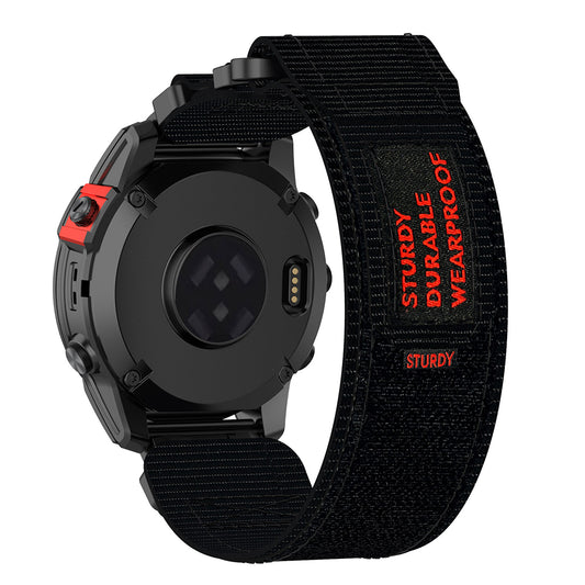Techsuit W057 Armband für Garmin Watch Fenix Serie, 26mm, Schwarz