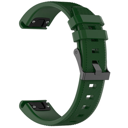 Bracelet Techsuit W058 pour Garmin Instinct / Approach / Fenix Watch Series, 20mm, Vert Foncé