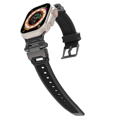 Techsuit W064 Armband für Apple Watch 49mm / 46mm / 45mm / 44mm / 42mm Serie, Schwarz
