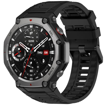 Bracelet Techsuit W067 pour Amazfit T-Rex 3, Noir