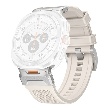 Techsuit W068 Armband für Samsung Galaxy Watch Ultra, Silberweiß