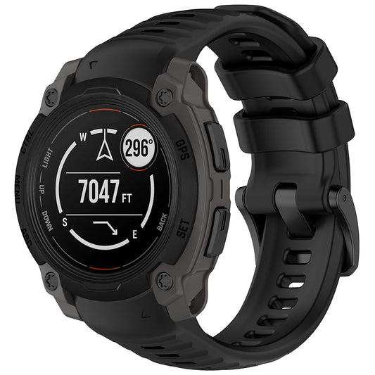 Techsuit W076 Armband für Garmin Instinct E 45mm, Schwarz
