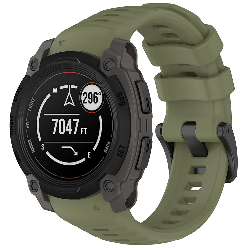Bracelet Techsuit W076 pour Garmin Instinct E 45mm, Vert