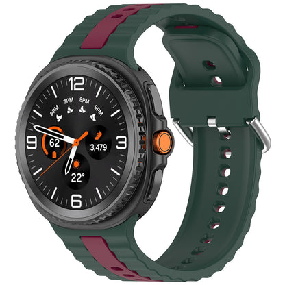 Techsuit W078 Armband für Samsung Galaxy Watch 8 Classic / Watch8 44mm / Watch 8 40mm, Dunkelgrün