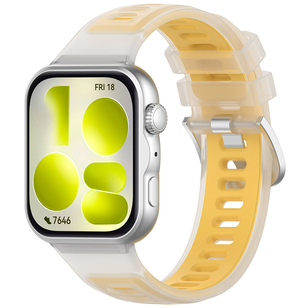Bracelet Techsuit W084 pour Huawei Watch Fit 5 Pro / Fit 5 / Fit 4 Pro / Fit 4 / Fit 3, Jaune