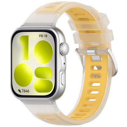 Bracelet Techsuit W084 pour Huawei Watch Fit 5 Pro / Fit 5 / Fit 4 Pro / Fit 4 / Fit 3, Jaune