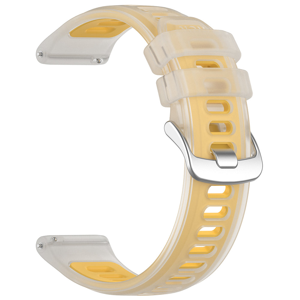 Bracelet Techsuit W084 pour Samsung Galaxy Watch / Huawei Watch Series, 20mm, Jaune