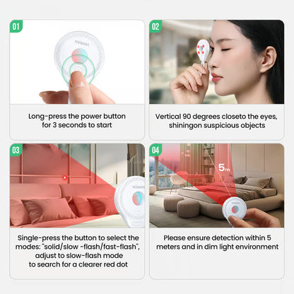 Détecteur de Caméras Cachées UGREEN LP793 (35579), Noir