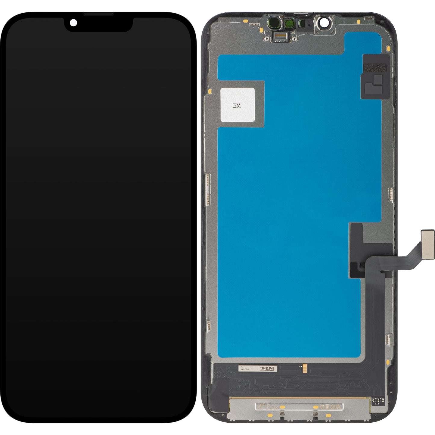 Écran tactile GX pour Apple iPhone 13 Pro Max, avec cadre, Version OLED IC Movable, Noir