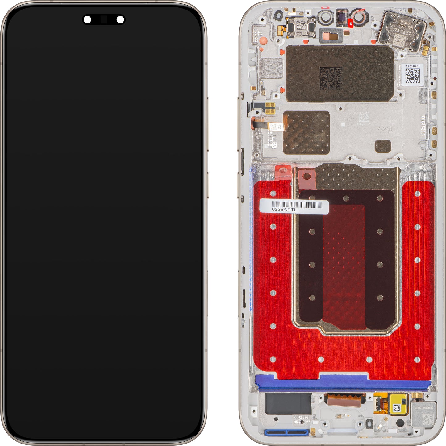 Display mit Touchscreen Honor Magic8 Pro, mit Rahmen, Gold (Sunrise Gold), Service Pack 0235ARTL