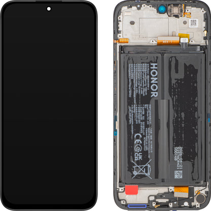 Honor 600 Smart Touchscreen-Display mit Rahmen und Akku, Schwarz (Velvet Black), Service Pack 0235AUEV