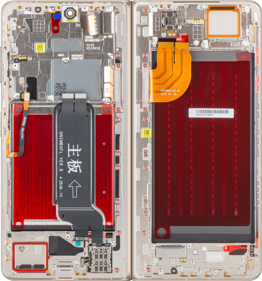 Écran avec écran tactile Honor Magic V5, avec cadre, sous-couche interne, blanc (Ivory White), Service Pack 0235AQBV