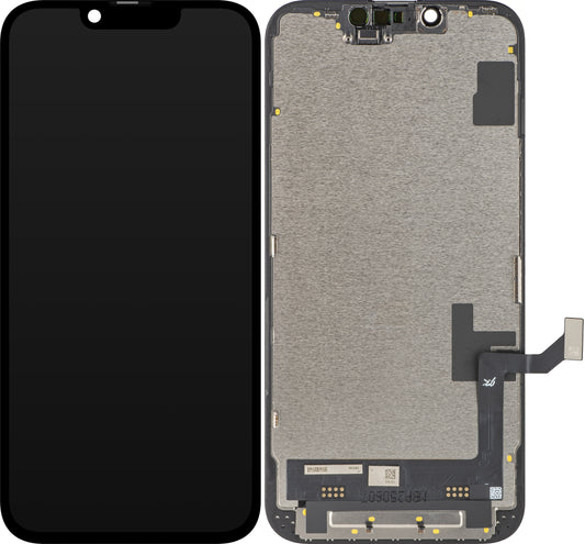 Écran tactile JK pour Apple iPhone 16e, avec cadre, Version LCD In-Cell IC Movable, Noir