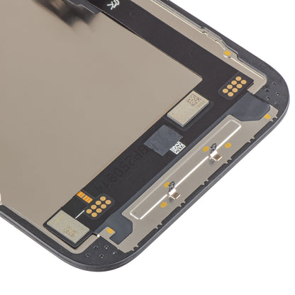 Display mit Touchscreen JK für Apple iPhone 16, mit Rahmen, LCD In-Cell IC Movable Version, Schwarz