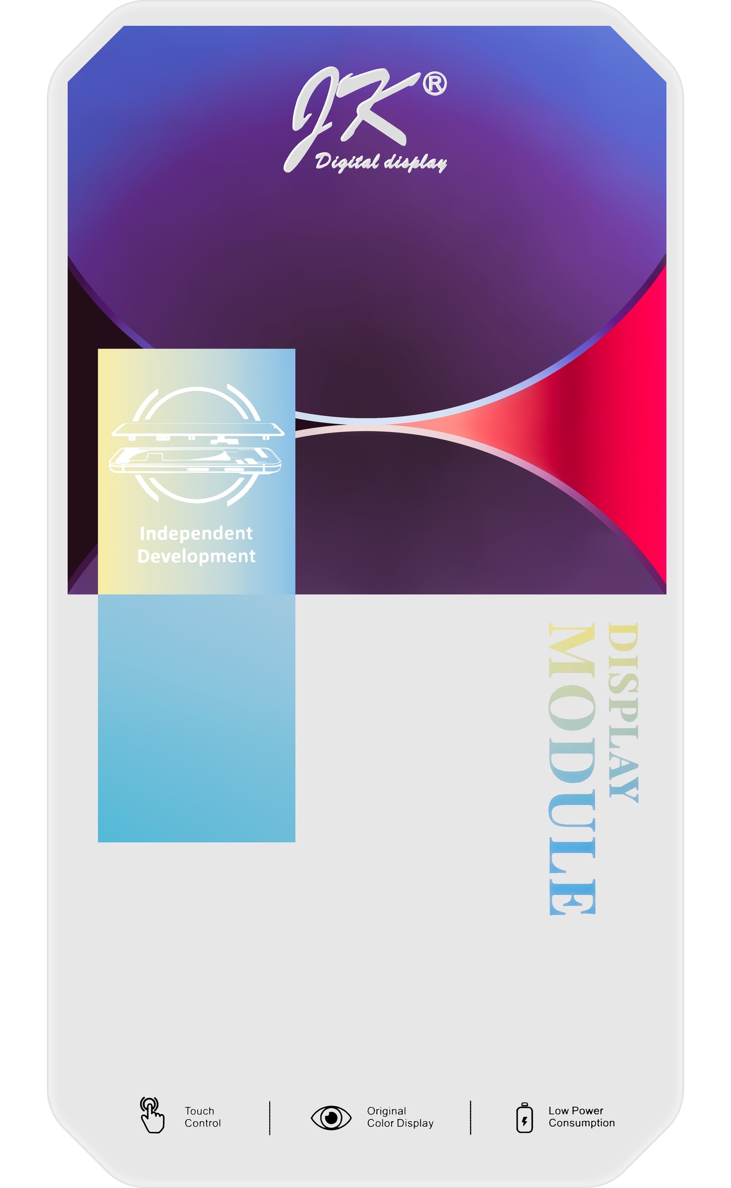 Touchscreen Display JK für Apple iPhone 14 Plus, mit Rahmen, In-Cell LCD Version, Schwarz 