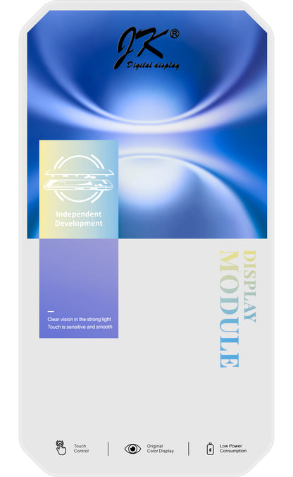 Display mit Touchscreen JK für Apple iPhone 16, mit Rahmen, LCD In-Cell IC Movable Version, Schwarz