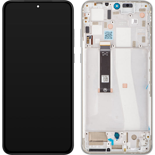 Motorola Edge 30 Neo Touchscreen-Display, mit Rahmen, Silber (Ice Palace), Service Pack 5D68C21404