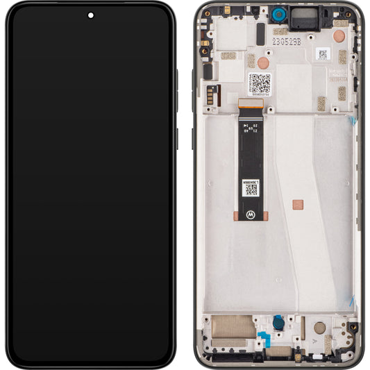 Touchscreen-Display Motorola Edge 30 Neo, mit Rahmen, Schwarz Onyx, Service Pack 5D68C21403