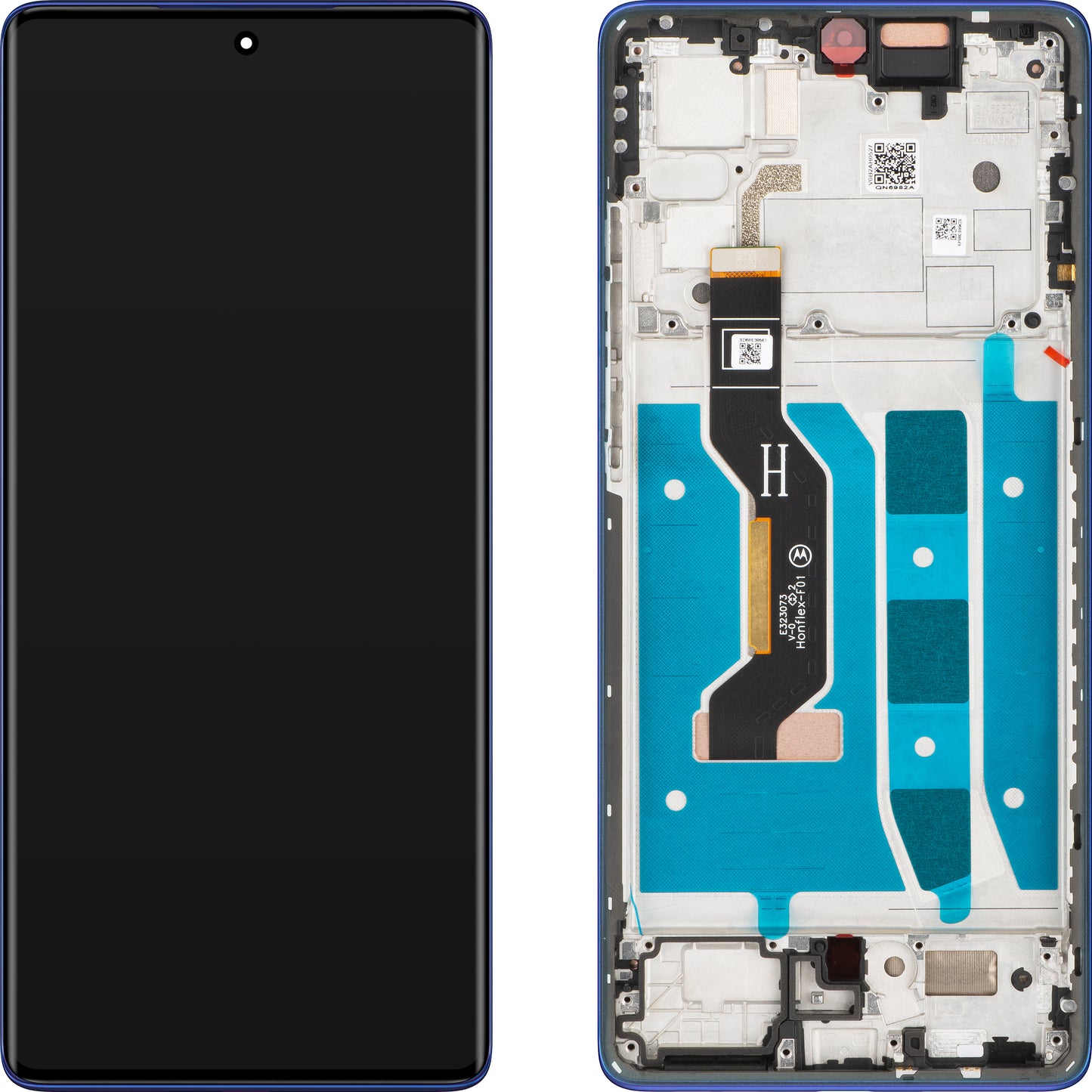 Écran tactile Motorola Moto G85, avec cadre, bleu (Cobalt Blue), Service Pack 5D68C24856