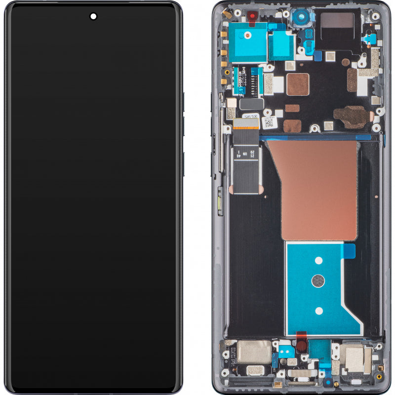 Display mit Touchscreen Motorola Edge 40 Pro, mit Rahmen, Schwarz (Interstellar Black), Swap 5D68C22010