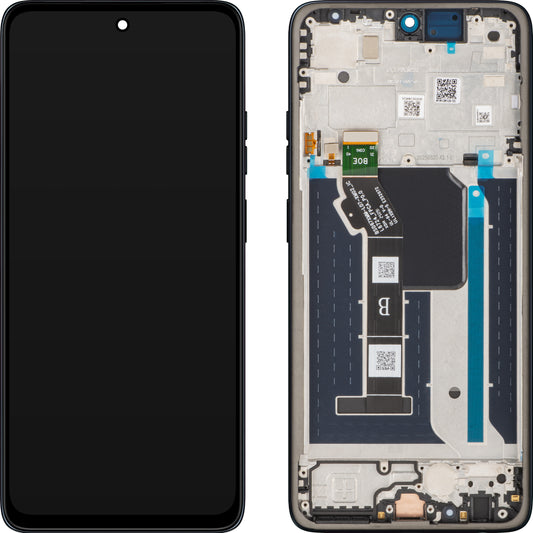 Écran tactile Motorola Moto G56 avec cadre, bleu marine (Black Oyster), pack de service 5D68C30208
