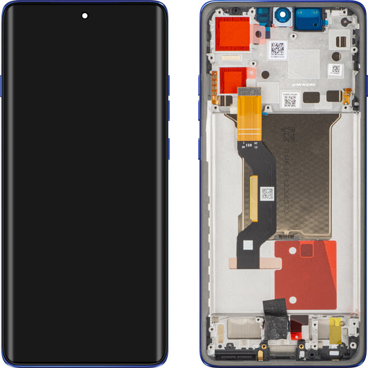 Écran tactile Motorola Edge 60 Pro avec cadre, Bleu (Dazzling Blue), Pack de service 5D68C30046
