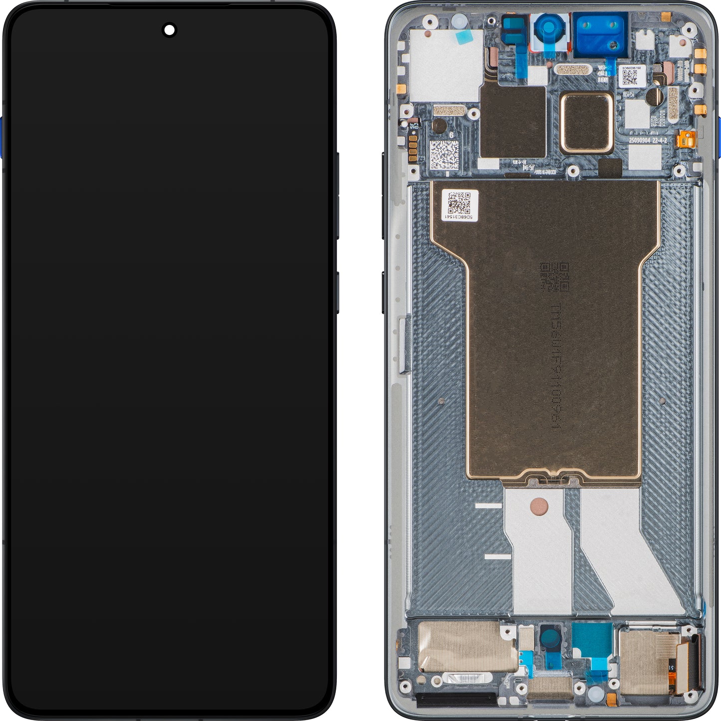 Écran tactile Motorola Edge 70 avec cadre, Gris (Gadget Gray), Pack de service 5D68C31541
