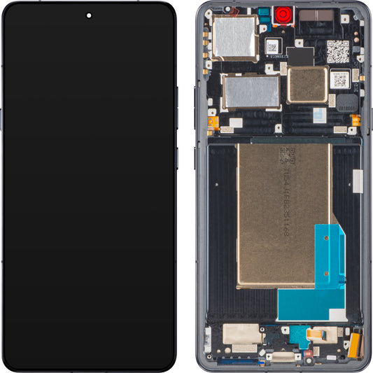 Écran tactile Motorola Edge 70 Ultra / Signature, avec cadre, noir, Service Pack 5D68C31910