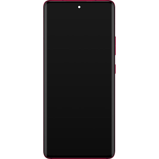 Touchscreen-Display Motorola Edge 30 Fusion, mit Rahmen, Rot (Viva Magenta), Service Pack 5D68C22034