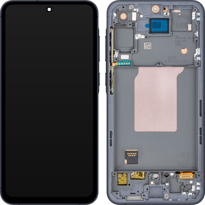 MP Touchscreen Display compatible with Samsung Galaxy A55 5G A556, with Frame, Black
