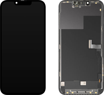 MP Touchscreen Display compatible with Apple iPhone 13 Pro, with Frame, OLED FHD Diagnostic Version, Black