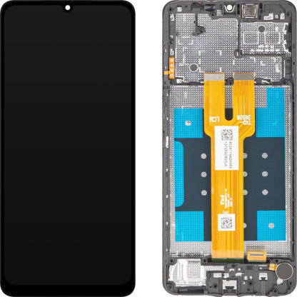 MP Touchscreen-Display kompatibel mit Samsung Galaxy A06 5G A066, mit Rahmen, Schwarz