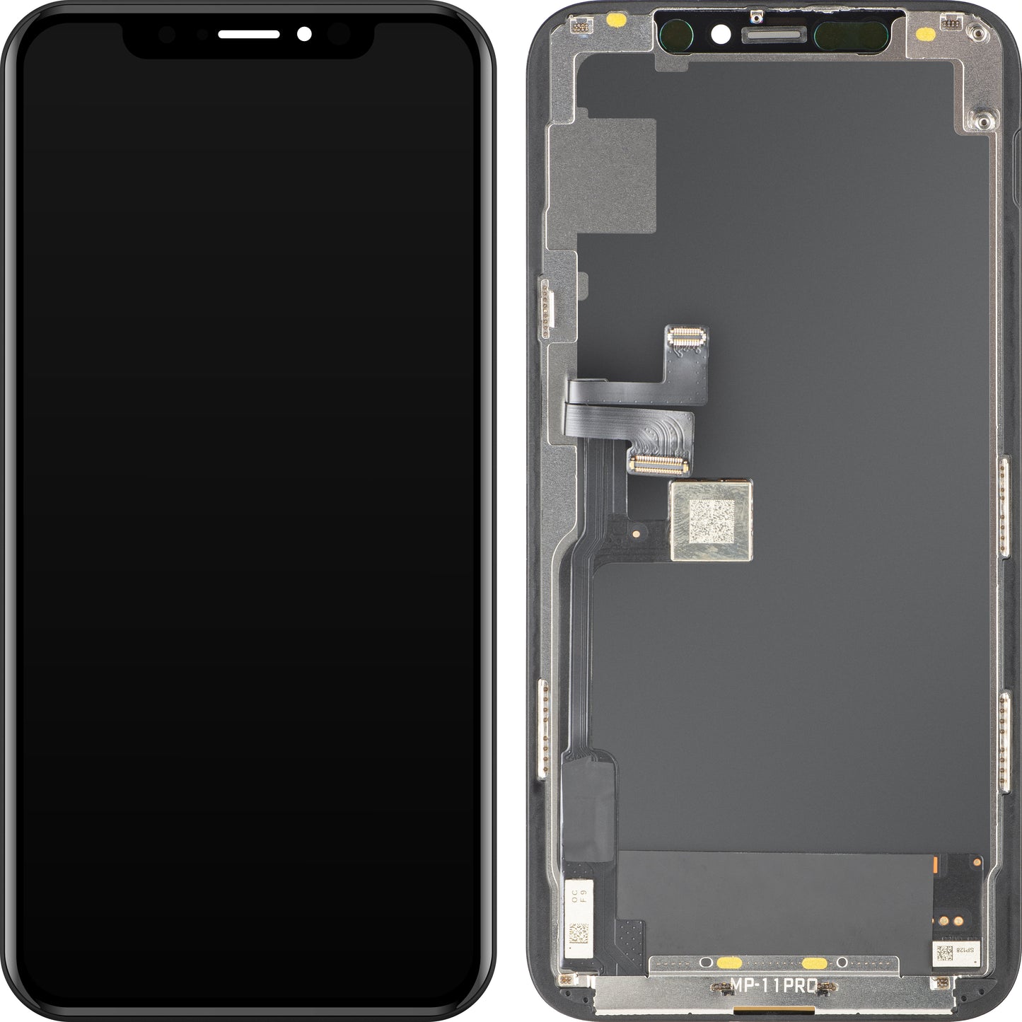 MP Touchscreen Display compatible with Apple iPhone 11 Pro, with Frame, OLED FHD IC Movable Version, Black