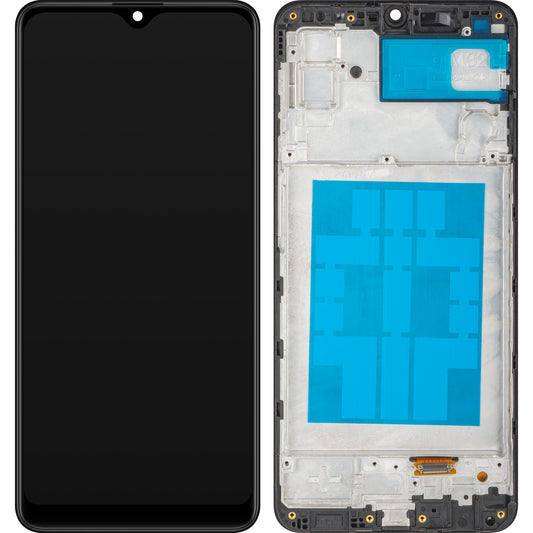 Écran tactile MP compatible avec Samsung Galaxy M32 M325, avec cadre, noir