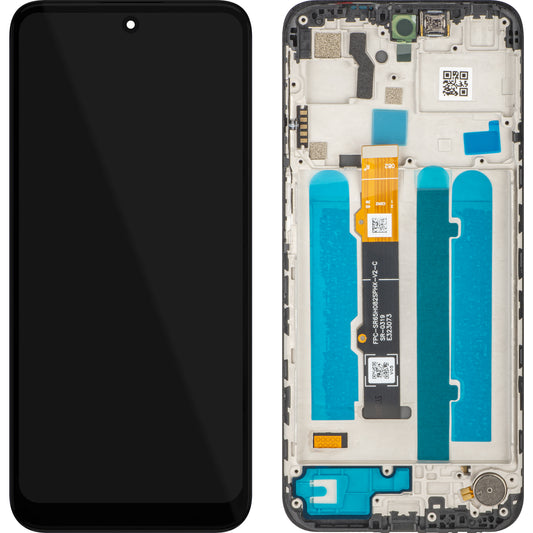 MP Touchscreen-Display kompatibel mit Motorola Moto G41, mit Rahmen, Schwarz