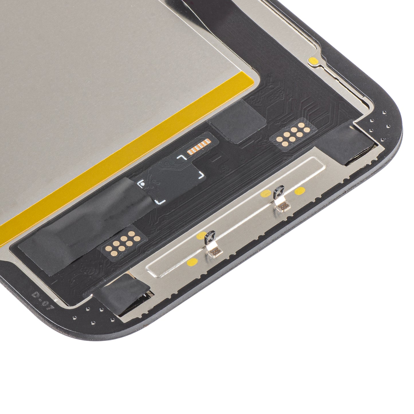 Écran tactile MP compatible avec Apple iPhone 15, avec cadre, version Soft OLED FHD IC Movable, Noir